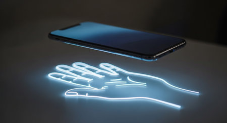 Futuristic AI Technology and Digital Innovation Concepts with Neon Light Effects.