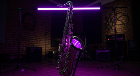 Creative Music Background Collection Featuring Cinematic Instruments, Neon Lights and Atmospheric Scenes.