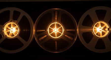 Creative Music Background Collection Featuring Cinematic Instruments, Neon Lights and Atmospheric Scenes.