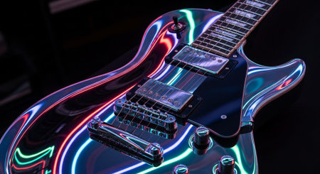 Creative Music Background Collection Featuring Cinematic Instruments, Neon Lights and Atmospheric Scenes.