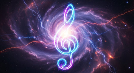 Creative Music Background Collection Featuring Cinematic Instruments, Neon Lights and Atmospheric Scenes.