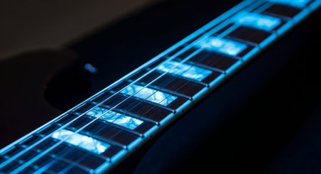 Creative Music Background Collection Featuring Cinematic Instruments, Neon Lights and Atmospheric Scenes.
