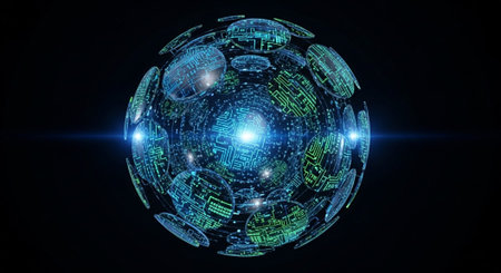 Futuristic Digital Technology and Global Innovation Background Collection.