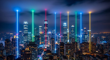 Futuristic Digital Technology and Global Innovation Background Collection.
