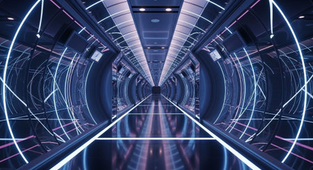Futuristic Digital Technology and Global Innovation Background Collection.
