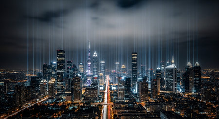 Futuristic Digital Technology and Global Innovation Background Collection.