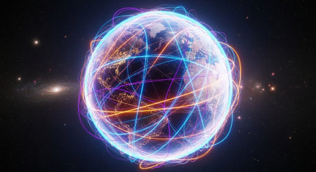 Futuristic Digital Technology and Global Innovation Background Collection.