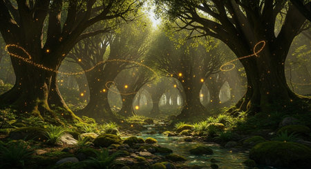 Epic Fantasy Architecture and Ancient Civilization Background Collection with Mystical Landscapes.