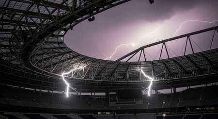 Professional Sports Venues and Athletic Facilities Background Collection.