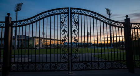 Professional Sports Venues and Athletic Facilities Background Collection.