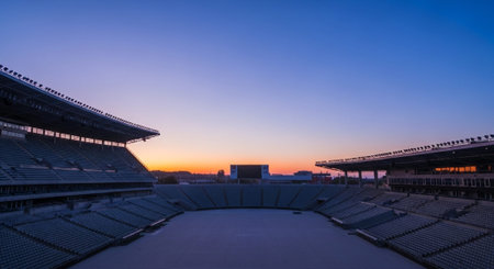Professional Sports Venues and Athletic Facilities Background Collection.