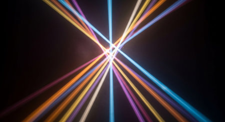 Futuristic Business Growth and Digital Innovation Concept with Glowing Light Trails.