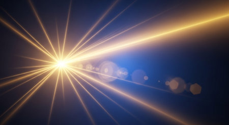 Futuristic Business Growth and Digital Innovation Concept with Glowing Light Trails.
