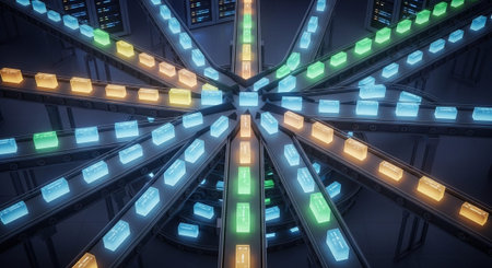 Advanced Digital Technology and Global Connectivity Background Collection.