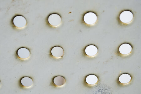 circle patterned metal