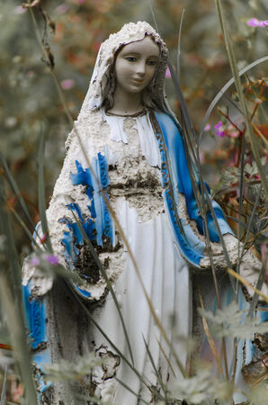 Religious Mary Sculptureの写真素材