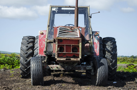 old tractor in Irelandの写真素材