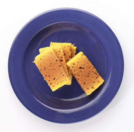 Mysore pak is an Indian sweet prepared in ghee. It originated in the city of Mysuruの写真素材