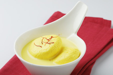 Ras malai, Rasamalei Indian Sweet dessert mithai festival milk sweet dish Diwali Dussehra Holi ganesh chaturthi Ram navami  Durga pooja durga ashtamiの写真素材