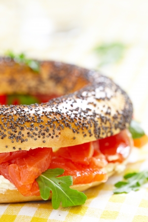 Bagel and loxの写真素材