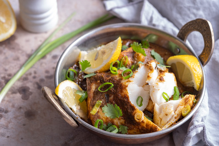 Spicy and tasty Fish curry dish.
