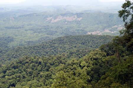 The most beautiful nature of high-mountainous Borneo on border of Borneo and Kalimantan.