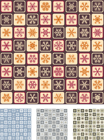 Seamless Wrapping Paper. Set #2. (Quick & Easy Editing)のイラスト素材