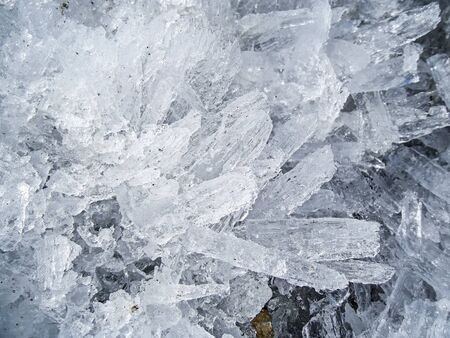 pieces of ice from Lake Baikalの写真素材