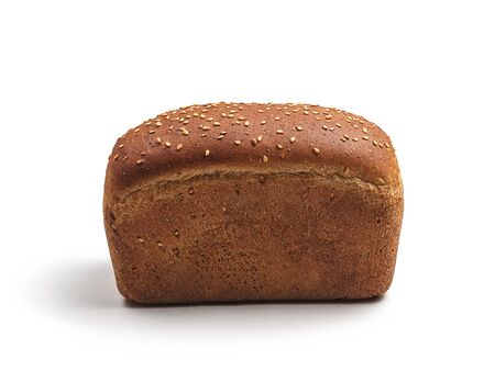 rye bread loaf isolatedの写真素材