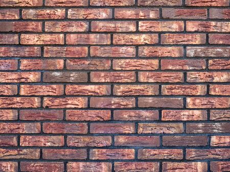 texture of an old brick wall closeupの写真素材