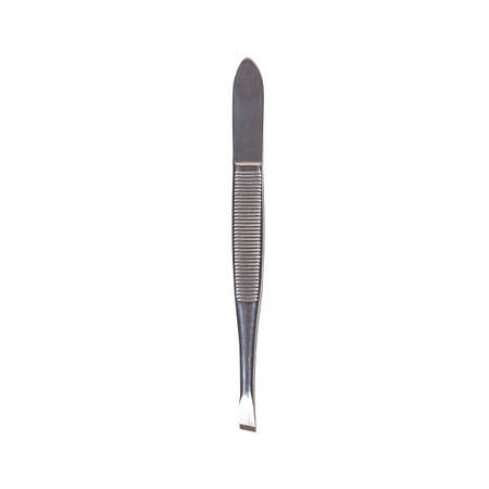 tweezers on white background isolatedの写真素材