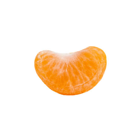 mandarin slice isolatedの写真素材