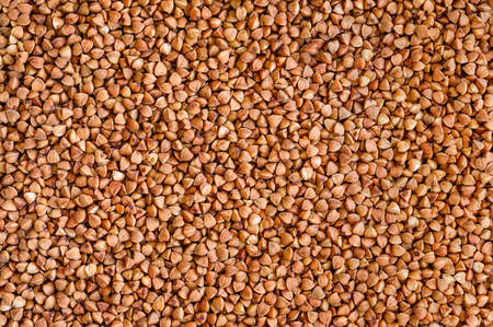 a lot of raw buckwheat - food backgroundの写真素材