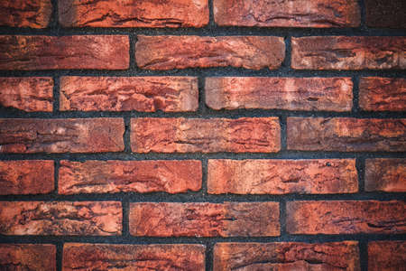 texture of an old brick wall closeupの写真素材