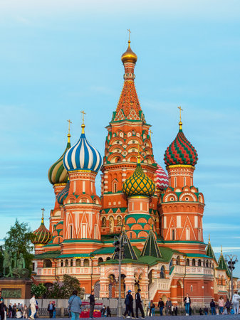 MOSCOW, RUSSIA - MAY 24, 2021: Cathedral of the Intercession of the Blessed Virgin Mary - Orthodox church on Red Squareのeditorial素材