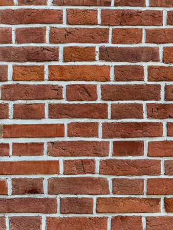 old red brick wall in loft spaceの写真素材