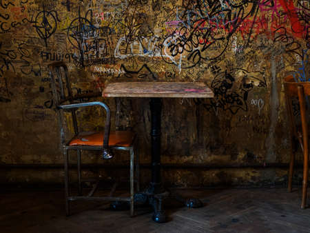 Moscow, Russia - May 24, 2021: inside the bar "Zinziver" - rumochnaiaのeditorial素材