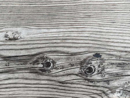 old gray wooden table close up - horizontal textureの写真素材