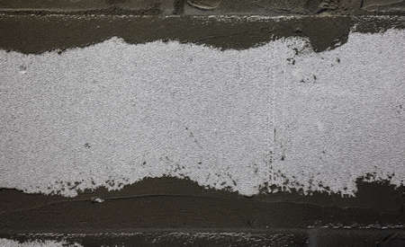 concrete block with puttyの写真素材