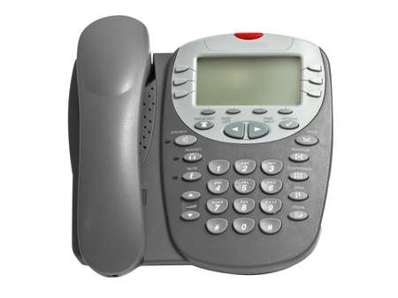 Business phone isolated on white