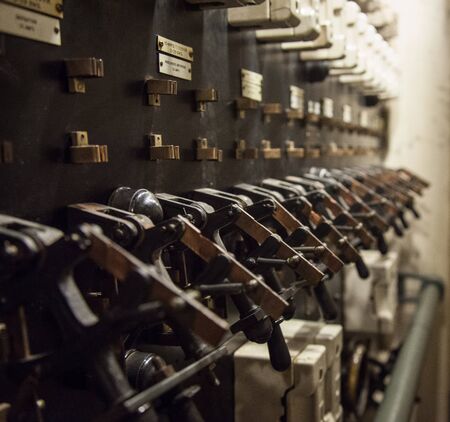 Fishing trawler engine room