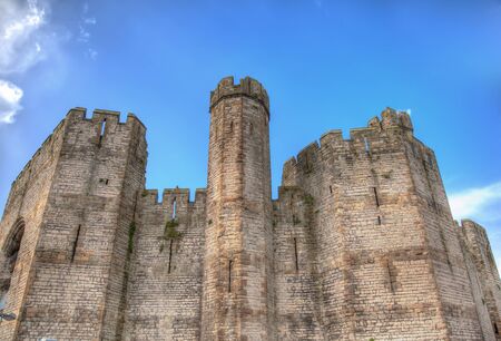 old castle in walesのeditorial素材