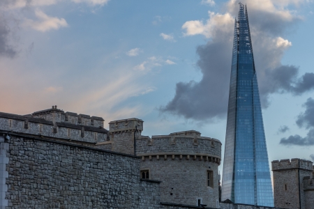 View of the shard in London