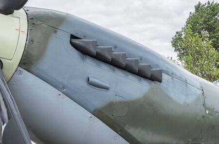 Exshaust on Mk4 Spitefrire from rolls royce merlin engine