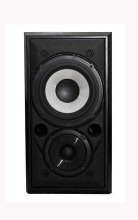Stereo speaker isolated on whiteの写真素材