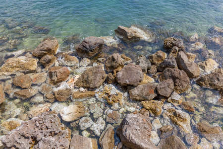 Rocks and the seaの写真素材