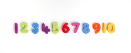 numbers one to ten in plastic