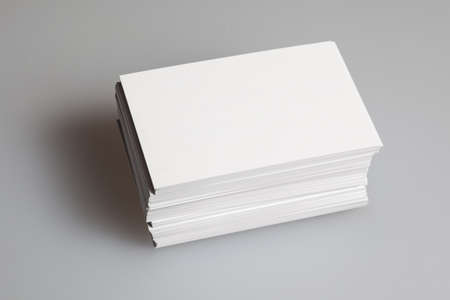 Business card Blank stack pictureの写真素材