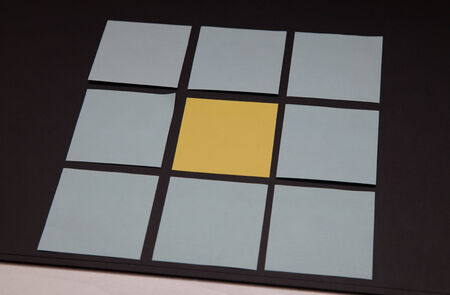 Sticky notes on a black backgroundの写真素材