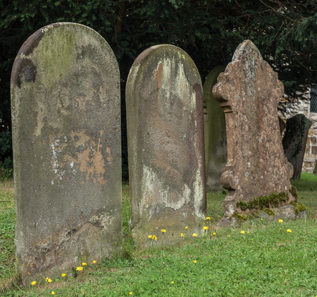 old gravestonesの写真素材